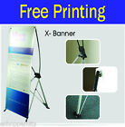 Giant X BANNER Trade  Display Free Printing 48" x 78"