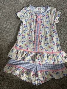 Matilda Jane 435 Girls Size 8 Floral Short Pajama Set - Picture 1 of 6