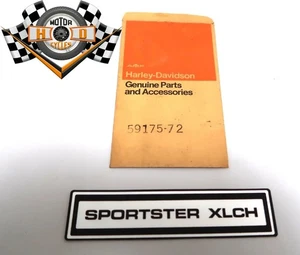 Pegatina Harley AMF Horbelcover Decal Tripple Trees Fork Cover NOS 59175-72 XLCH - Imagen 1 de 3