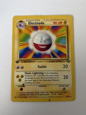 Pokemon ELECTRODE Card JUNGLE Set 18/64 RARE 1st Edition HP - Image 1 of 2