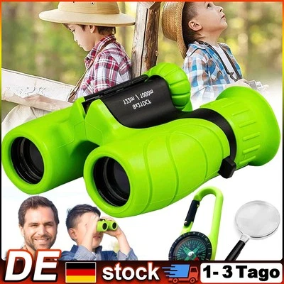 Kids Fernglas für Kinder 8x21 Zoom mit Lupe & Kompass & Tasche Kinderfernglas DE - Bild 1 von 4