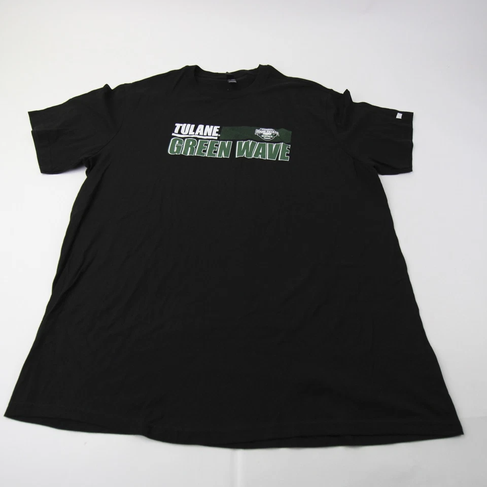 Tulane Green Wave District Short Sleeve Shirt Men's Black New - Image 1 of 1