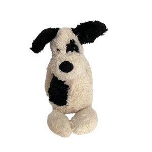 Jellycat Bashful Puppy Dog Plush Stuffed Animal Black & Cream 10" Soft - Picture 1 of 8