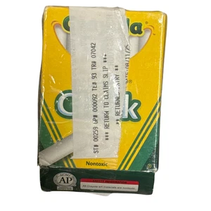 Crayola Anti-Staub Kreide weiß 12 Sticks Box 3" Klassenzimmer ungiftig NEU - Bild 1 von 2