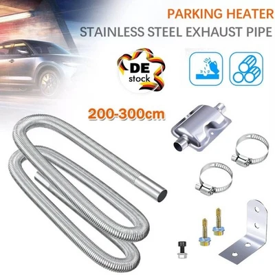 2-3M Abgasschlauch Stromerzeuger Auspuff Edelstahl Standheizung Schalldämpfer DE - Bild 1 von 4