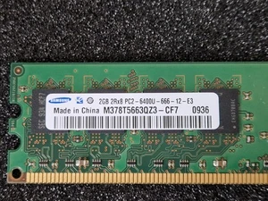 2 GB RAM, SAMSUNG, DDR2-800, M378T5663QZ3-CF7 - Bild 1 von 6