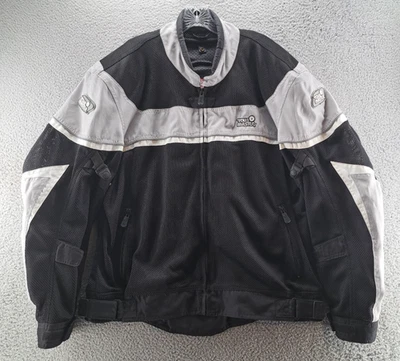 Tourmaster Motorcycle Draft Jacket Mens XL 46 Carbolex Full Zip Padded Armored - Image 1 of 4