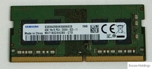 Samsung - 4GB 1RX16 DDR4 2666MHZ - 260-PIN CL19 1.2V SO-DIMM M471A5244CB0-CTD - Picture 1 of 1