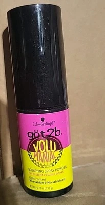 Polvo spray corporal Got2b Volumaniac, sin residuos/pegajosidad, 0,28 onzas Foto 1 de 4