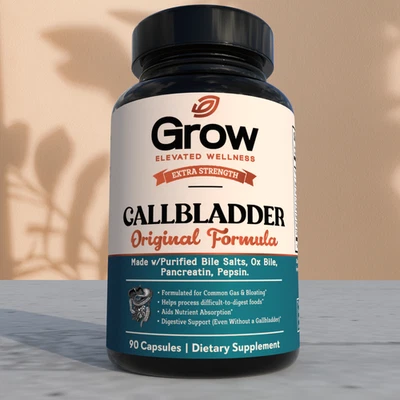 Fórmula original de vesícula biliar, enzimas para reducir la hinchazón, indigestión y abdomina Foto 1 de 4