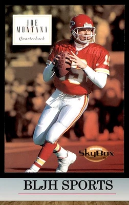 SkyBox Premium #75 1994 Joe Montana Kansas City Chiefs (4A4) Foto 1 de 2