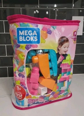 New Mega Bloks First Builders Toddler Big Block Set Of 80 Seal Intact  - Image 1 of 4