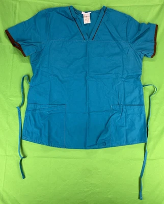 Medium Blue Simply Basic Scrub Shirt - Image 1 of 4