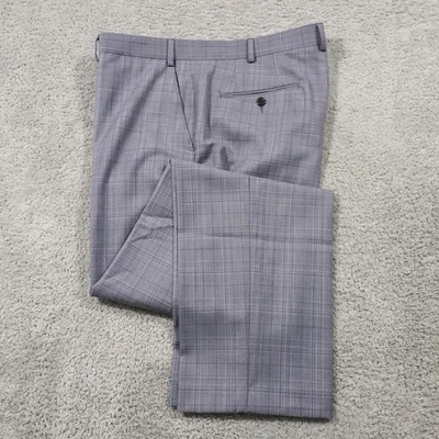 Pantalones de vestir Lauren Ralph Lauren mezcla de lana para hombre cintura 40 entrepierna 32 azul COMO NUEVOS Foto 1 de 4