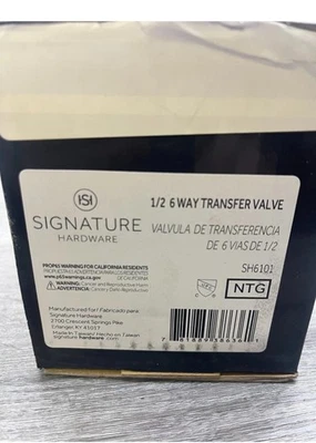 Signature Hardware SH6101 1/2 6 Way Transfer Rough In Valves 475042
