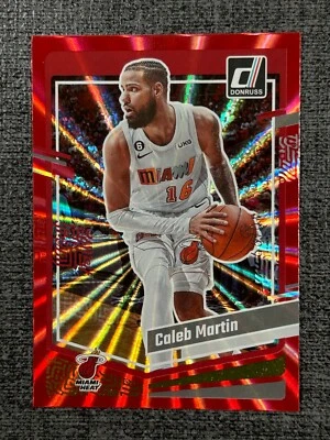 Caleb Martin 2023-24 Panini Donruss Basketball Red Holo Laser /99 #182 - Image 1 of 2