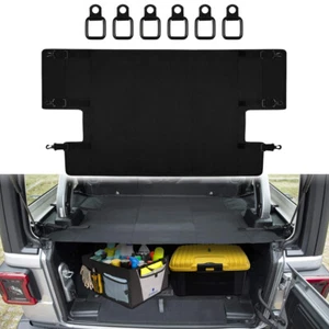 Retractable Trunk Cargo Cover Organizer Shade for Jeep Wrangler JL JLU 2018-2020 - Picture 1 of 12