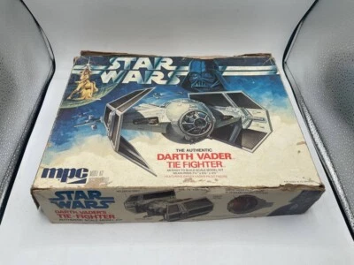 Vintage 1978 Rare MPC Plastic Model Darth Vader Tie Fighter Star Wars ERTL LV20 - Image 1 of 4