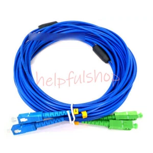 50M Armored Cable SC/UPC-SC/APC Single-Mode 9/125 Duplex Fiber Optic Patch Cord - Afbeelding 1 van 1