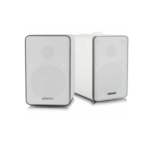 Microlab H21 Wireless Bluetooth Bookshelf Speaker System White - Image 1 of 1