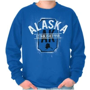 Vintage Alaska Classic Athletic Souvenir AK Womens or Mens Crewneck Sweatshirt - Picture 1 of 8