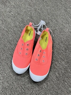 Girls' Mandy Laceless Slip On Canvas Sneakers - Cat & Jack NEW  - Image 1 of 3