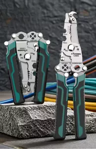 Multi-Functional Foldable Wire Cutting & Stripping Pliers for Electricians - Picture 1 of 1