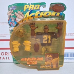 Vintage Deion Sanders Pro Action Starting Lineup Defense Jump Dallas Cowboys NFL - Picture 1 of 13