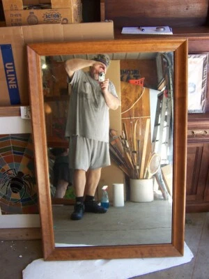 Espejo Ethan Allen Paisaje Rectangular 48 pulgadas de ancho x 32 pulgadas de alto Foto 1 de 4