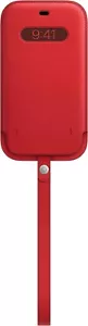 APPLE OEM NEW Red iPhone 12 Pro Max w/ MagSafe Leather Sleeve Case - Picture 1 of 4
