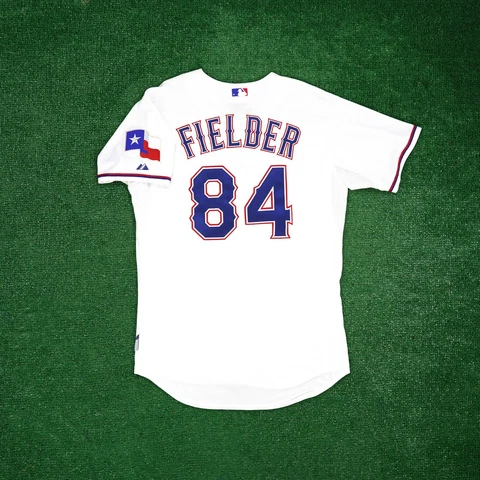 Prince Fielder Texas Rangers Authentic On-Field Home White Cool Base Jersey Cover