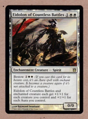 MTG - Eidolon of Countless Battles - Born of the Gods -  EX/NM Foil Single Card - Image 1 of 2