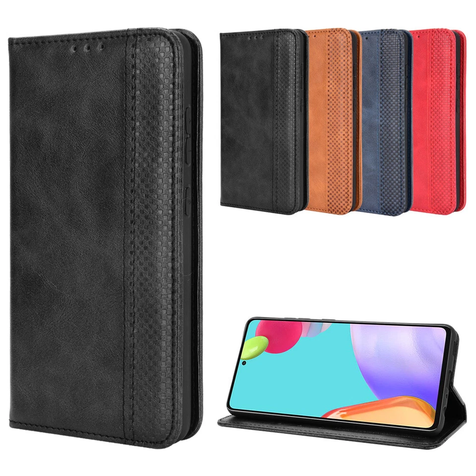 For Samsung A72/A52 Leather Phone Case Wallet Credit Card Flip Stand Case Cover - Image 1 of 4