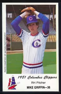 1981 Columbus Clippers Police Minor League #36 - Mike Griffin - Almost Yankees - Bild 1 von 2