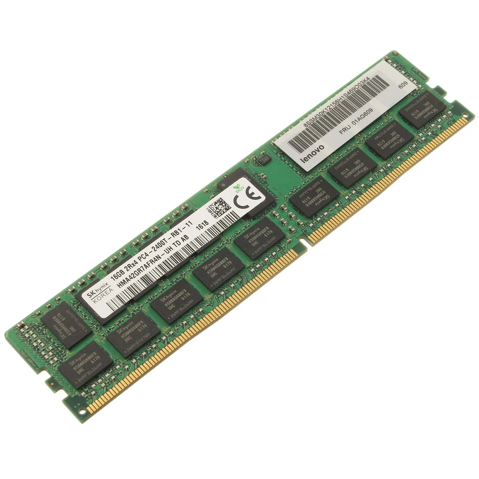 Lenovo DDR4-RAM 16GB PC4-2400T ECC RDIMM 2R - 01AG609 - Bild 1 von 1
