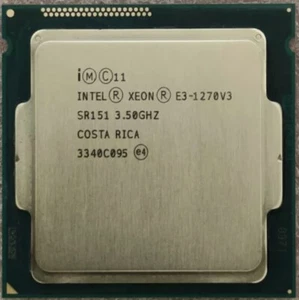 Intel Xeon E3-1270 V3 CPU Quad Core 3.5GHz 8M SR151 Socket LGA1150 Processor - Picture 1 of 2