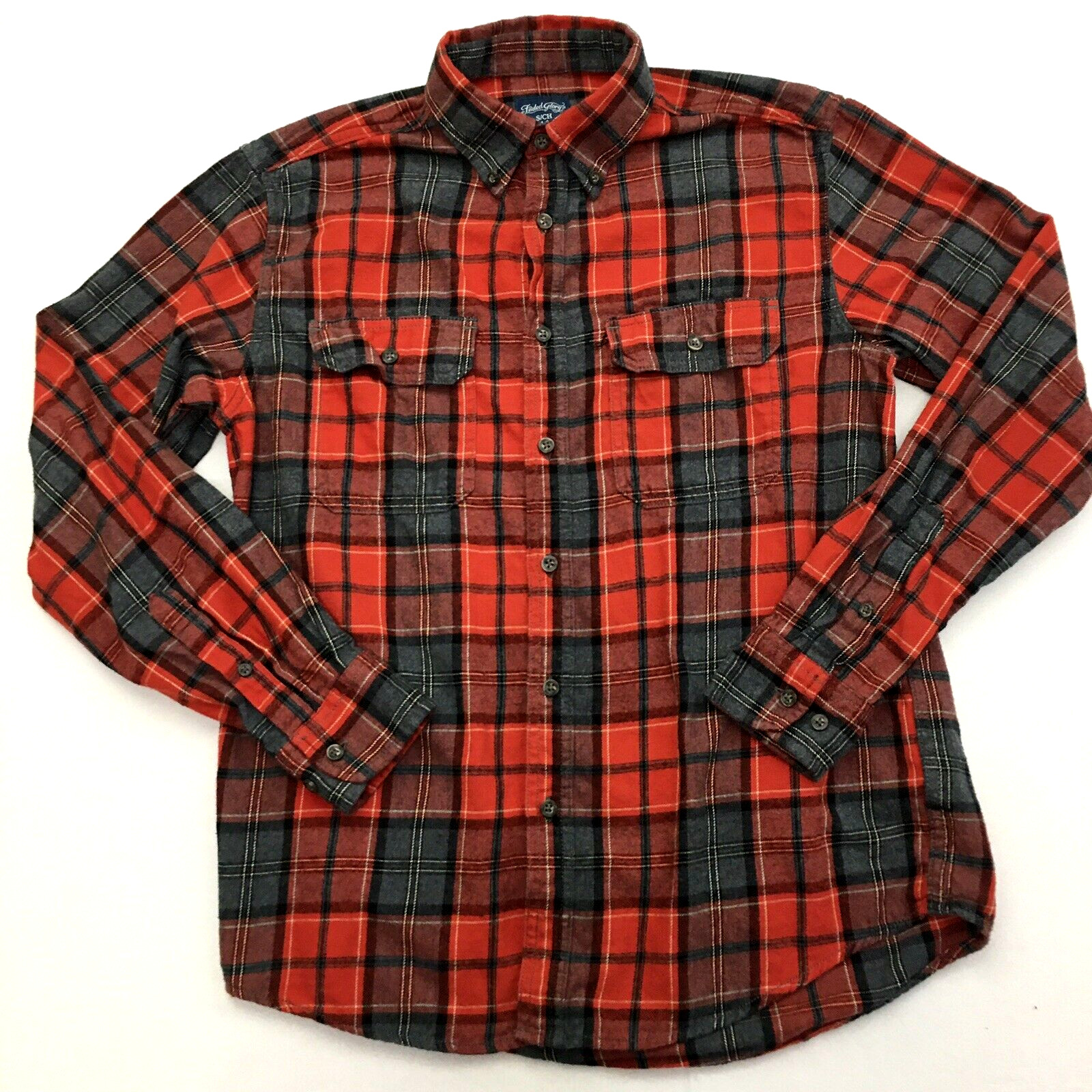 FADED GLORY Plaid FLANNEL Shirt \