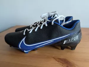 Nike Vapor Edge Speed 360 Football Cleats Black Blue Men's Size 12.5 CV6349-002 - Picture 1 of 8