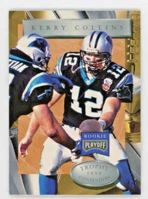 1996 Playoff Trophy Contenders Kerry Collins Card #60 - Image 1 of 4