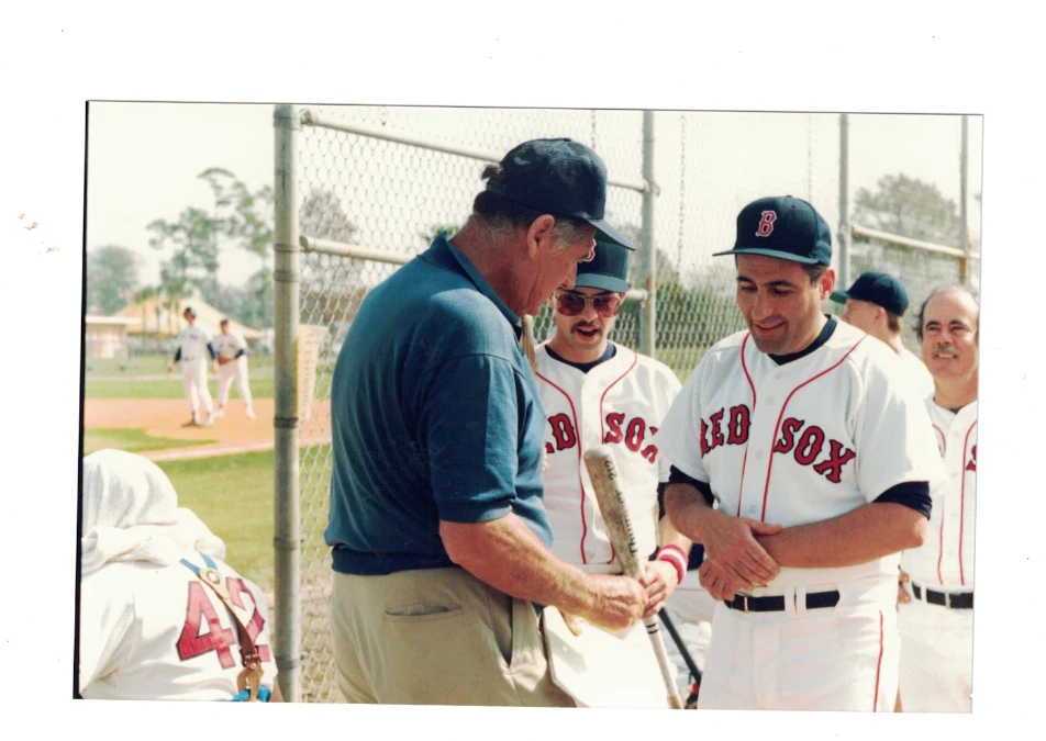 Ted Williams Boston Red Sox Original 1980's Fantasy Camp 4x6 Photo - Image 1 of 1