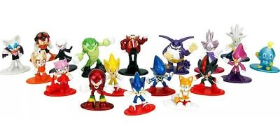 Sonic The Hedgehog Set of 18 Diecast Figures Nano Metalfigs Series by Jada - Image 1 of 3