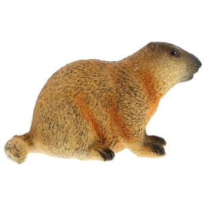 1PC Walking Groundhog Model Wildlife Ornament Walking Groundhog Statue Toy - Picture 1 of 12