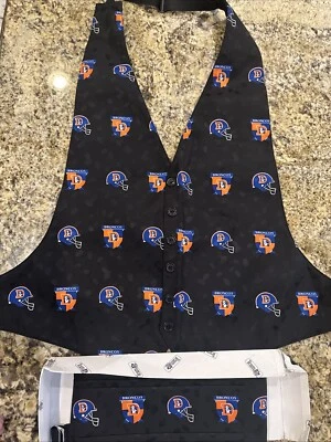 Denver Broncos Ropa Formal - Pajarita, Chaleco y Faja Broncos Logo D Nuevo sin Etiquetas Foto 1 de 3