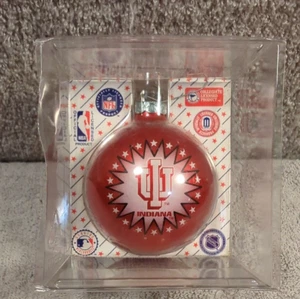 IU Hoosiers Sports Collectors Series Glass Ornament New In Original Package - Picture 1 of 4
