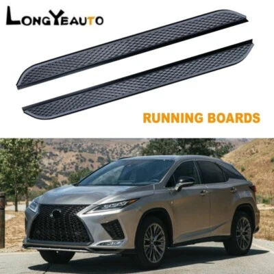 2 piezas estriberas peldaños laterales barras Nerf aptas para Lexus RX350 RX450h 2017-2022 Foto 1 de 4