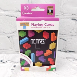 Tetris Playing Cards In Tin Lenticular Moving 3D Effect Official Product *NEW* - Picture 1 of 6