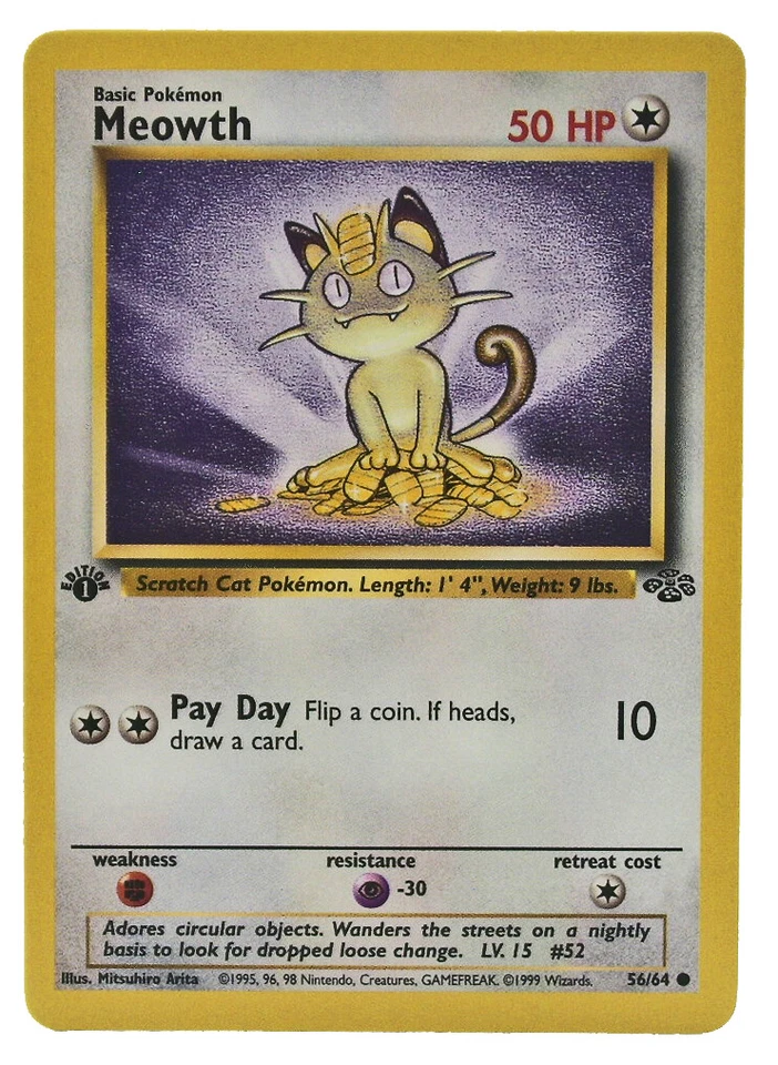 Meowth 56/64 Jungle Regular