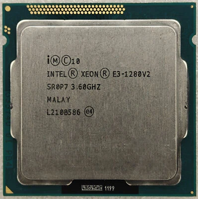 Intel Xeon E3-1280 V2 LGA-1155 CPU Processor 1280V2 SR0P7 3.60GHz Quad-Core 69W - Image 1 of 2