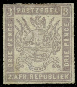 1875 Transvaal 3d Violet SG56 Very Good/Fine Unused MNG Cat. 500.00 - Picture 1 of 4
