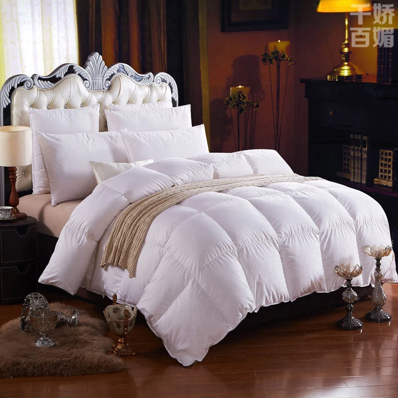 Egyptian Bedding Rayon Queen Size Cotton Pillow Case Set - White